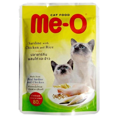 Me-o Chicken and Rice Cats Food in Jelly 80g